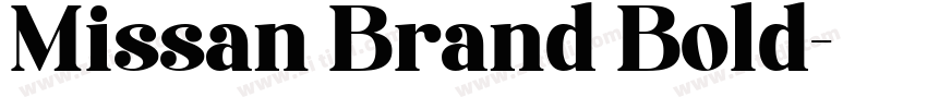 Missan Brand Bold字体转换
